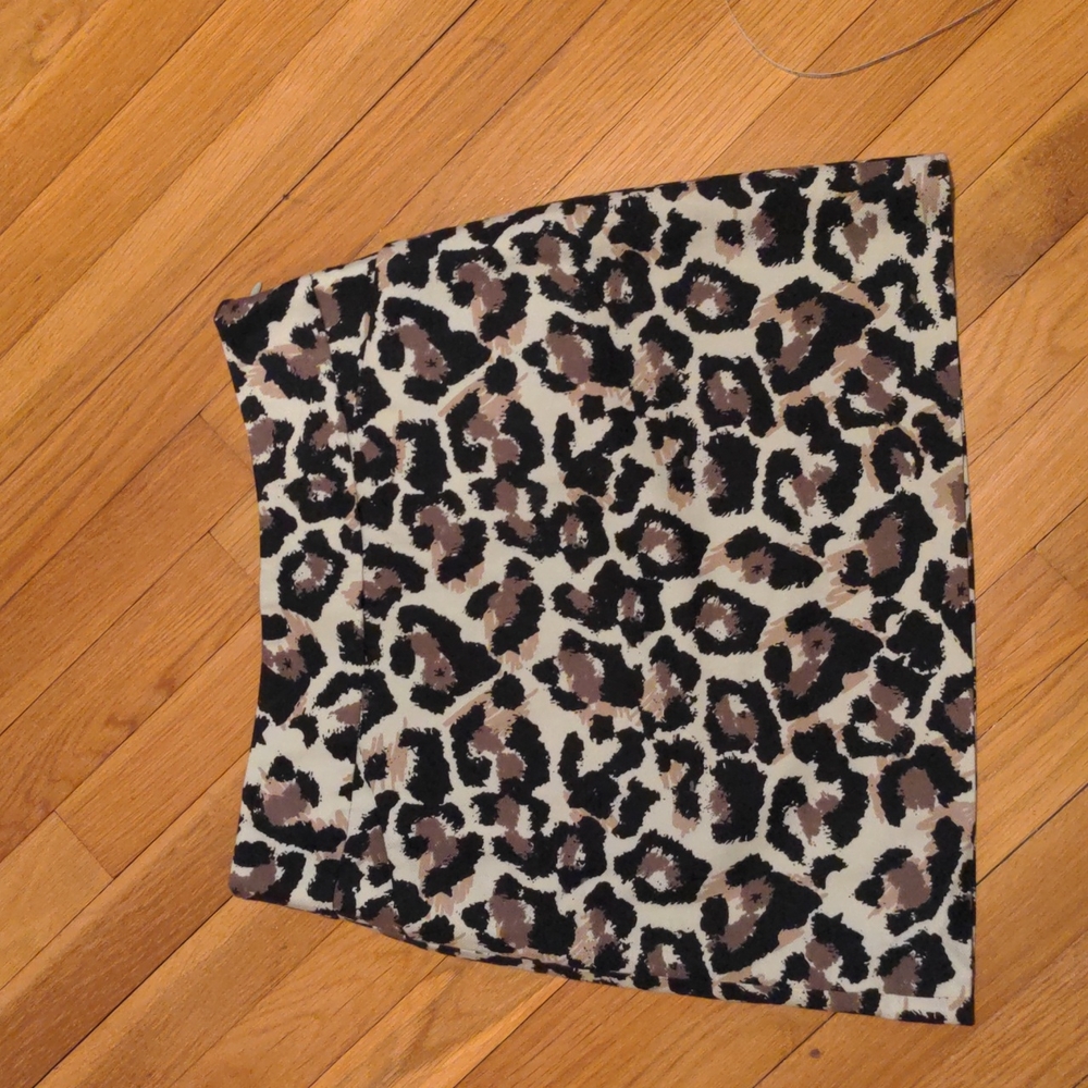 Loft animal print skirt